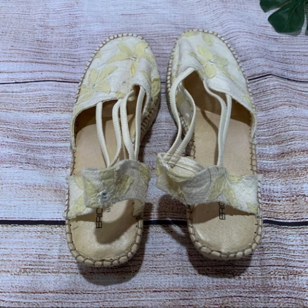 Eric Michael Floral Espadrilles Sandals size 40 - Picture 12 of 15